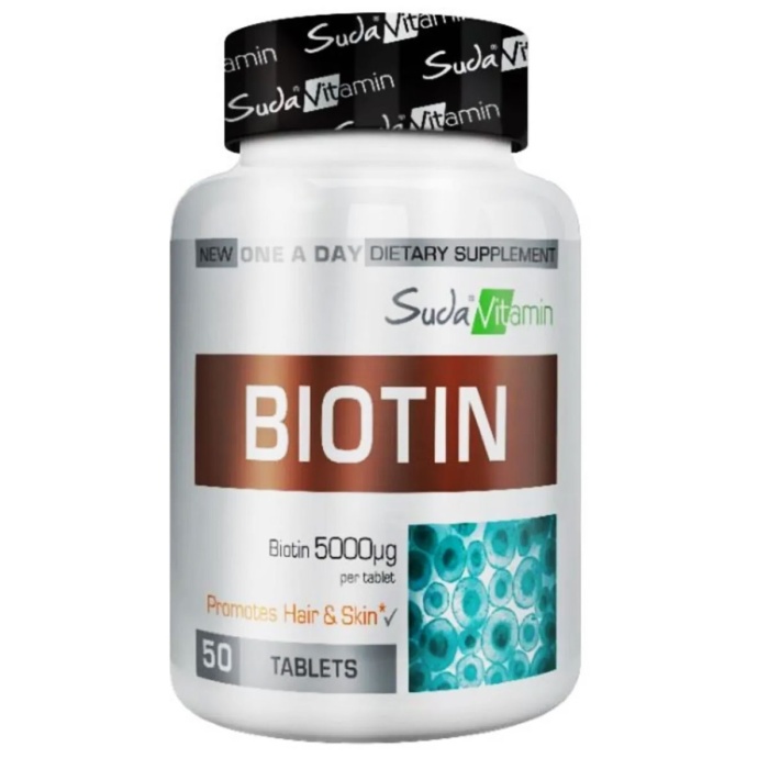 Suda Vitamin Biotin 5000 mcg 50 Tablet