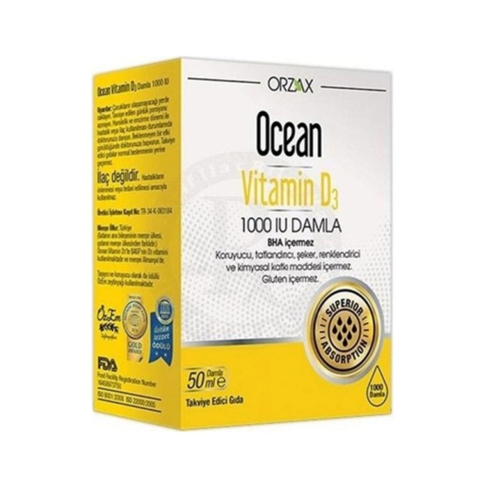 Ocean Vitamin D3 1000 IU Damla 50 ml