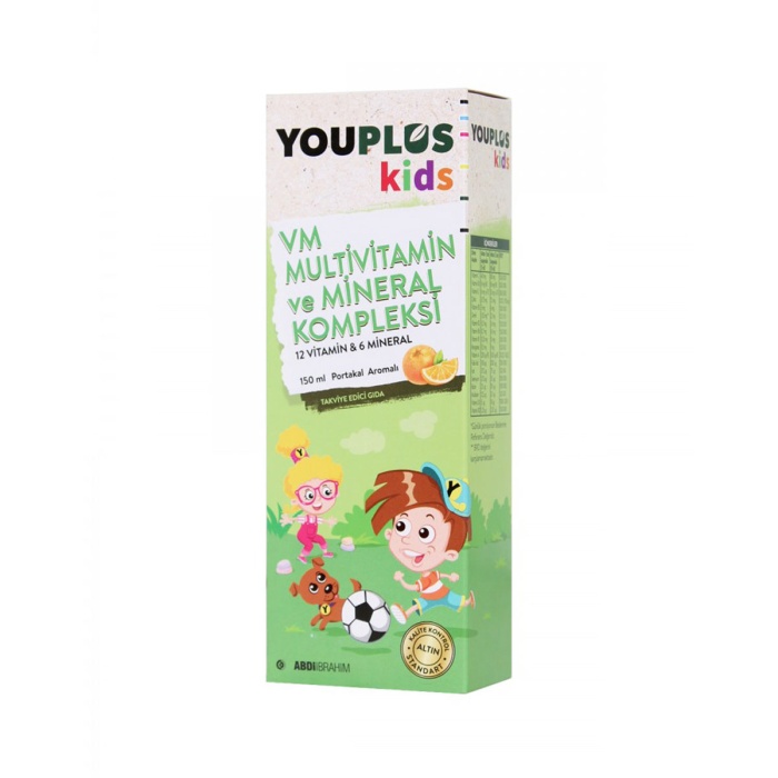 Youplus Kids VM Multivitamin ve Mineral Kompleksi 150 ml