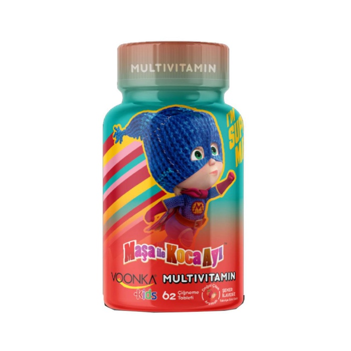 Voonka Kids Maşa ile Koca Ayı Multivitamin 62 Tablet