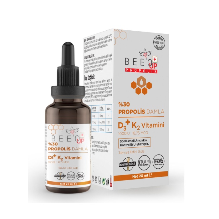 Beeo Up Propolis %30 Propolis %30 D3 K2 Damla 20 ml