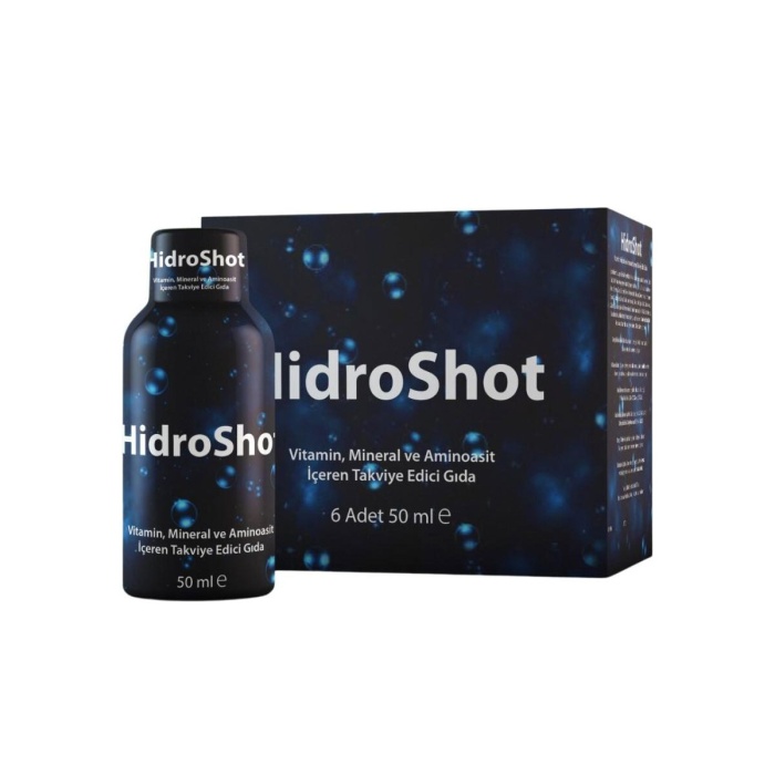 Hidroshot Vitamin Mineral ve Aminoasit İçeren Takviye Edici Gıda 50 ml x 6 adet