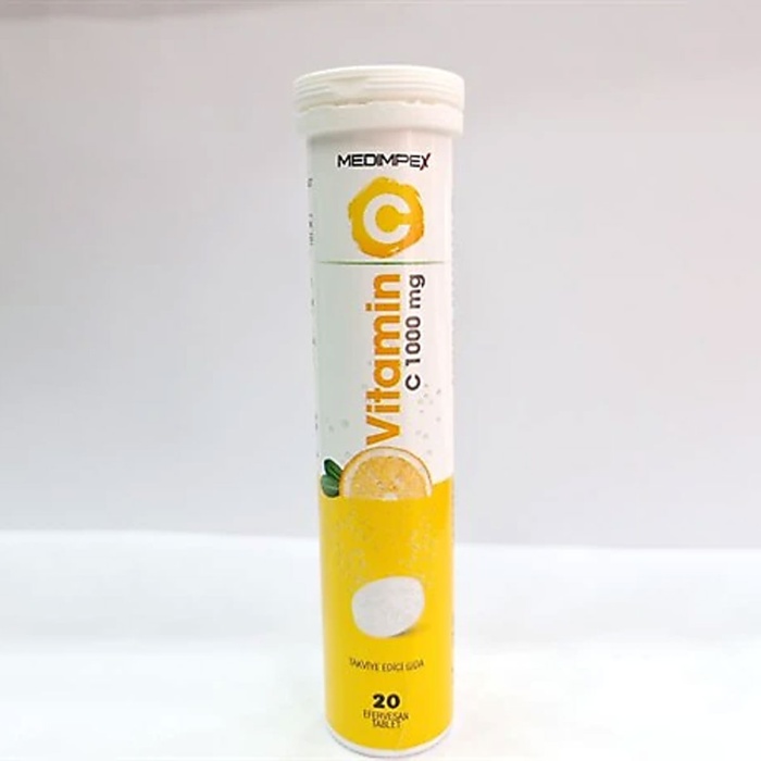 Medimpex Vitamin C 1000 mg 20 Efervesan Tablet
