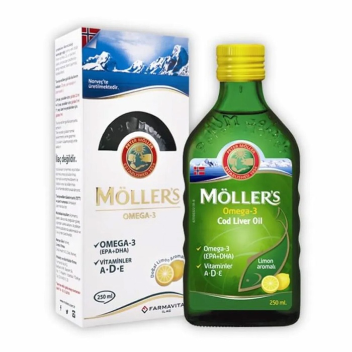 Möllers Omega 3 Limonlu Balık Yağı Şurubu 250 ml