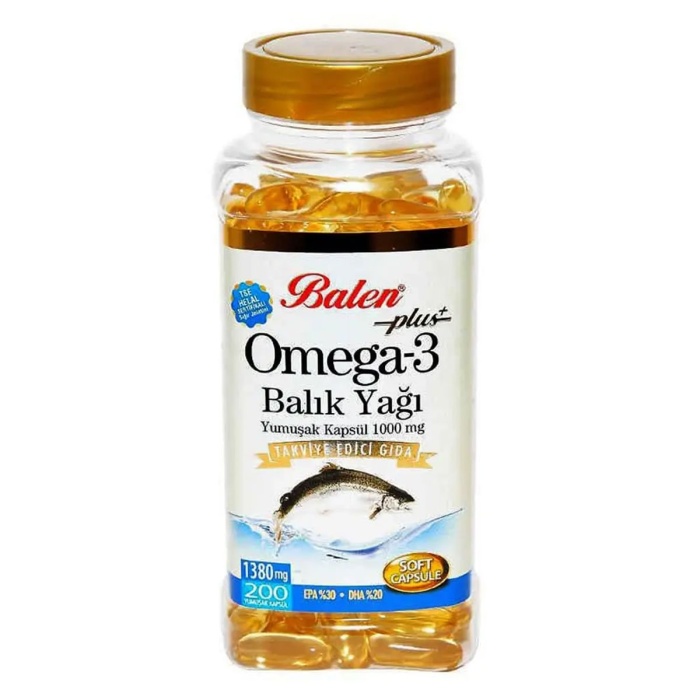 Balen Omega 3 Balık Yağı 1380 mg 200 Kapsül