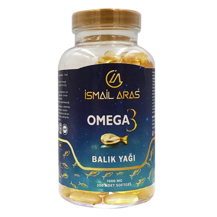 İsmail Aras Omega 3 Balık Yağı 200 Softgel