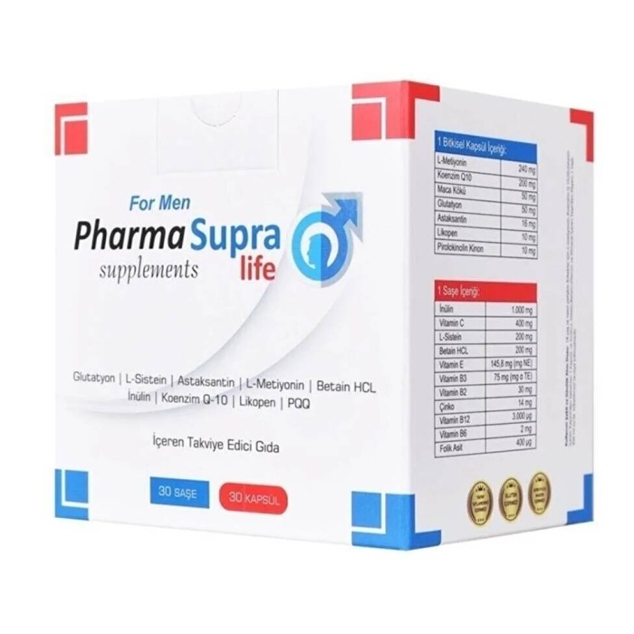Supralife Pharma Supplements For Men 30 Saşe 30 Kapsül