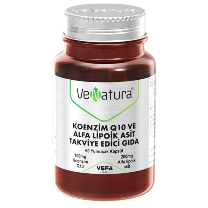 Venatura Koenzim Q10 100mg & Alfa Lipoik Asit 60 Kapsül