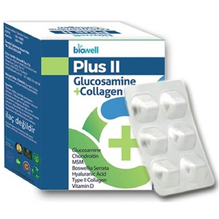 Biowell Plus II Glucosamine + Collagen 60 Kapsül