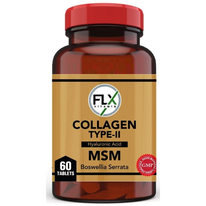 FLX Collagen TypeII Hyaluronic Acid MSM Boswellia Serrata 60 Tablet