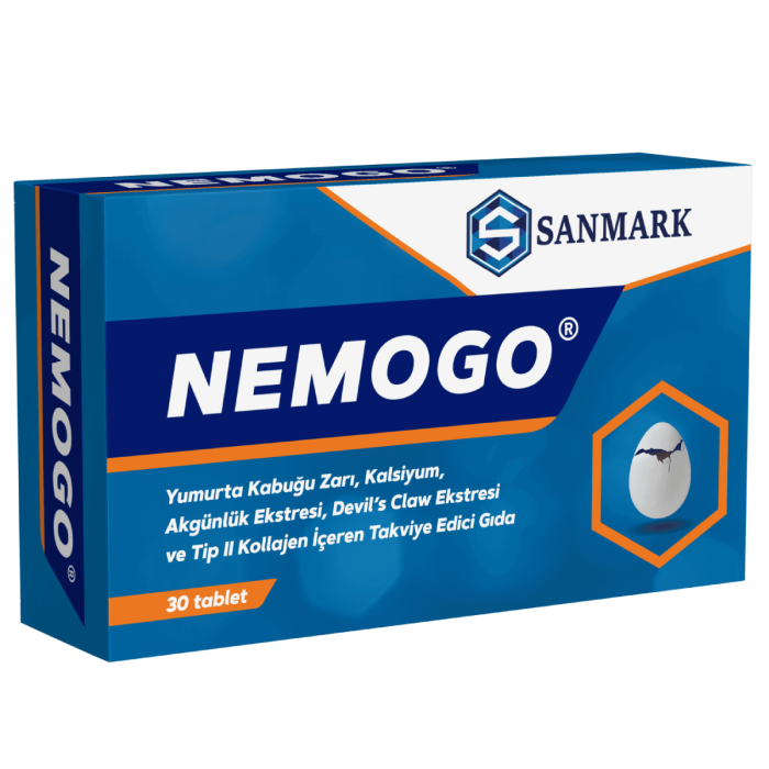 Nemogo Yumurta Kabuğu Zarı 30 Tablet