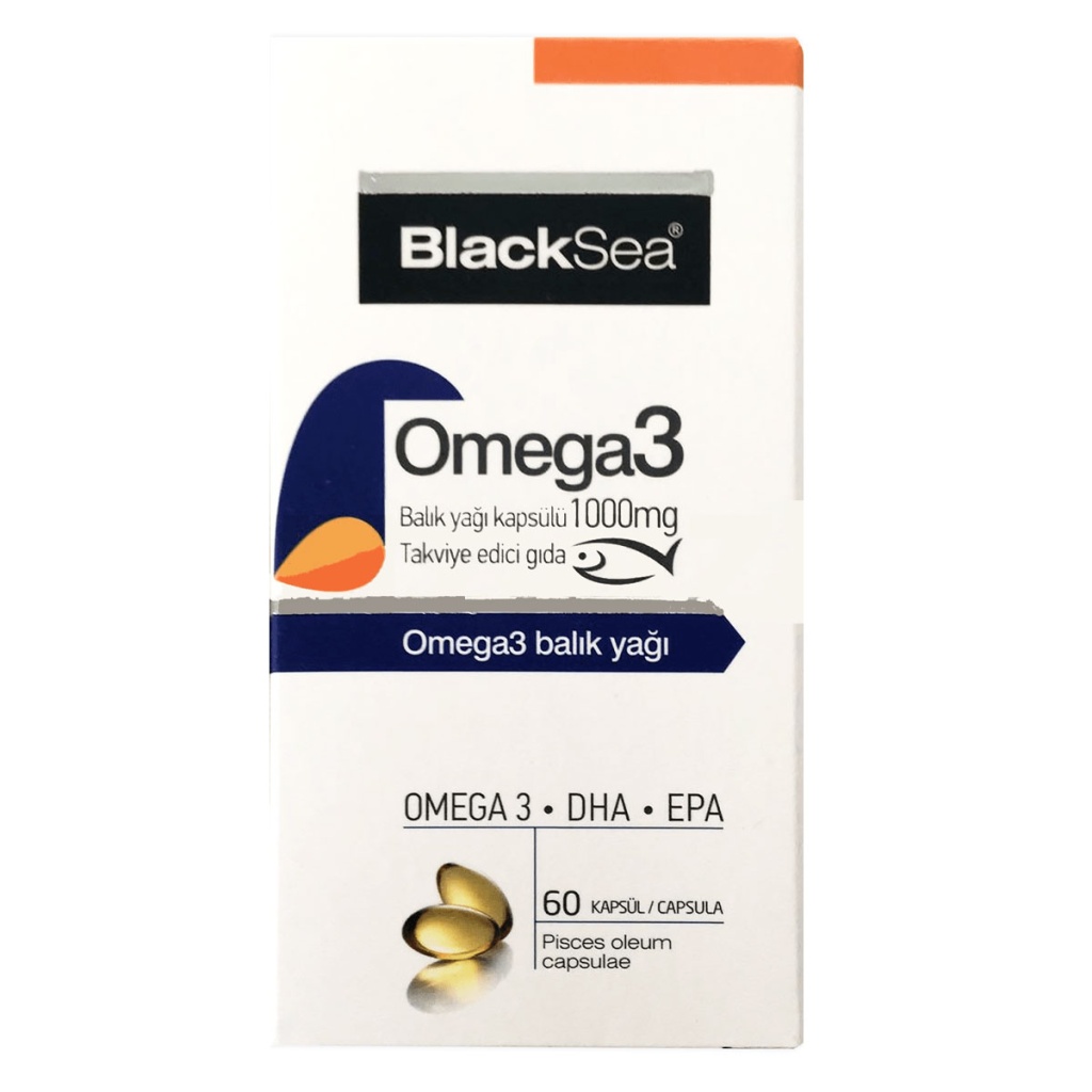 Black Sea Omega 3 Balık Yağı 1000 mg 60 Kapsül