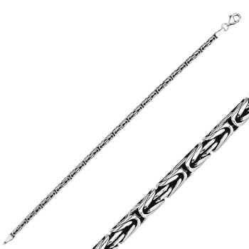 3mm Yuvarlak Kral Zincir Bileklik