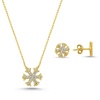 Kar Tanesi Zirkon Taşlı Set