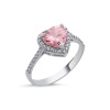 Gümüş 3 Lü Pembe Kalp Pandora Set