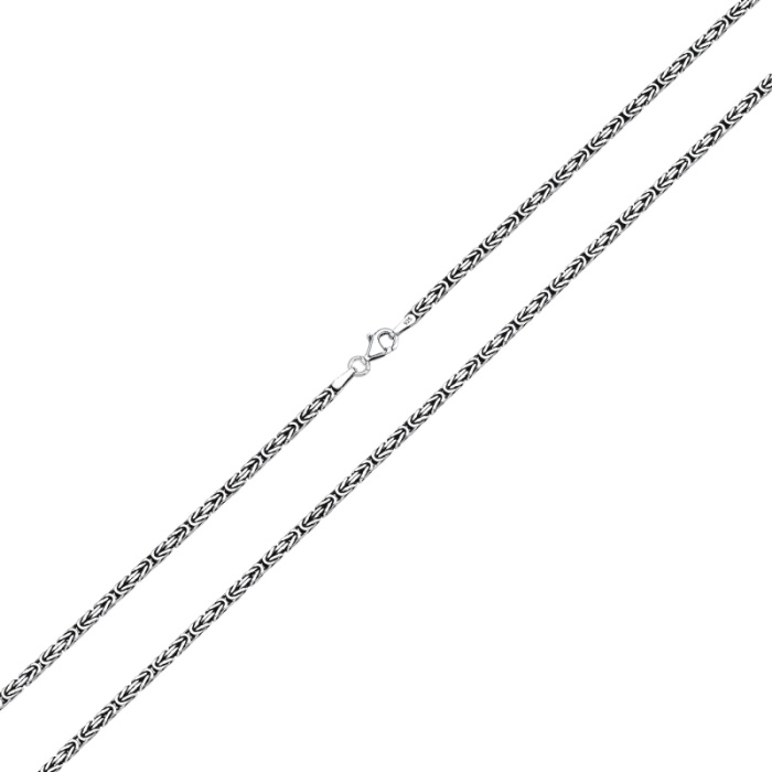 2,5mm Kare Kral Zincir Kolye