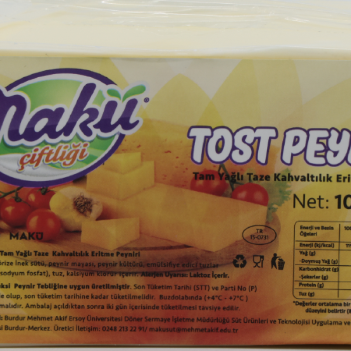 Kolay Eriyen Tost Peyniri 500-1000 gr.