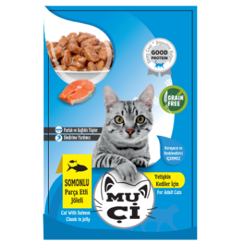Muçi Pouch Yavru Kedi Yaş Mama Somonlu 85 Gr