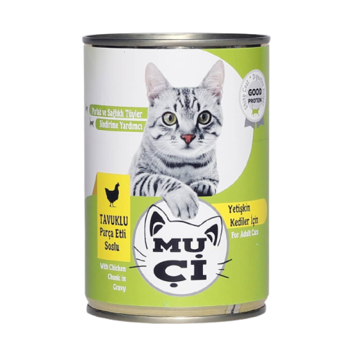 Konserve Kedi Maması Tavuklu 400 gr  x 3 Adet