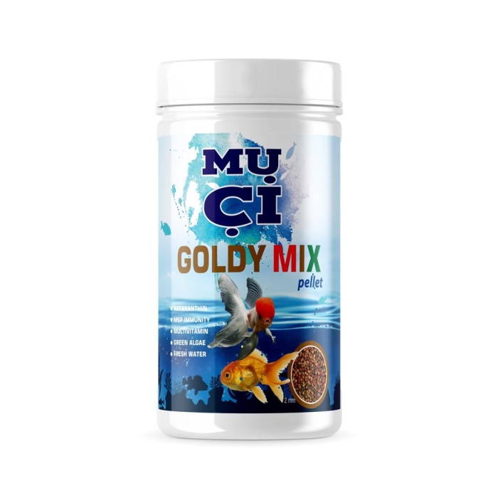 Balık Yemi Goldy Mix Pellet 100 ML