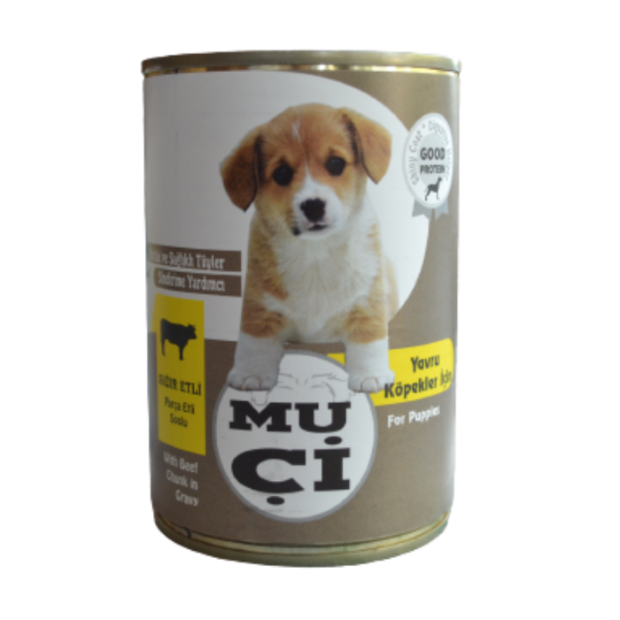 Konserve Yavru Köpek Maması Sığırlı 400 gr