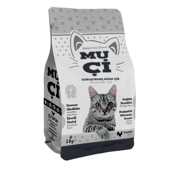 Muçi Kuru Kısır Kedi Maması Tavuk Etli 1 Kg