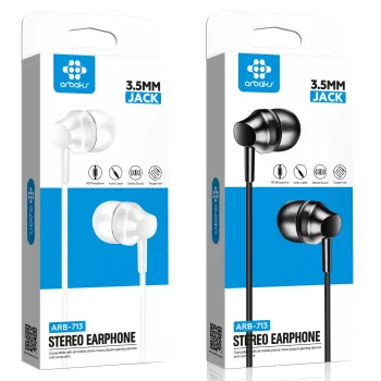 3.5mm Mikrofonlu Kulaklık Arbaks ARB-713 (BEYAZ)