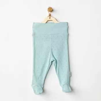 Jacquard Patikli Bebek Pantolon Green