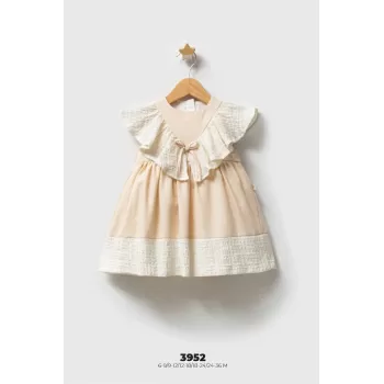 Tongs Baby Bebek Elbise 3952 Bej