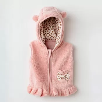 Little Leopard Yelek Pink