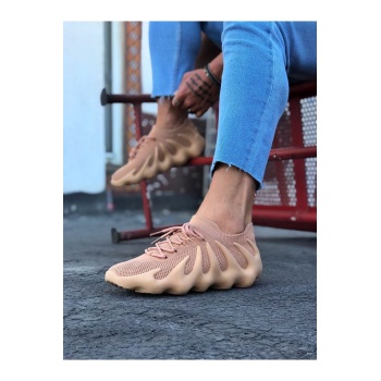 Wagoon WG300 Taba Triko Sargı Taban Casual Erkek Ayakkabı