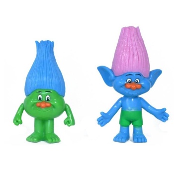 Trolls Yağmur Ormanı Şans Bebekleri 2 li Figür - TBG256562/MAVİ-YEŞİL
