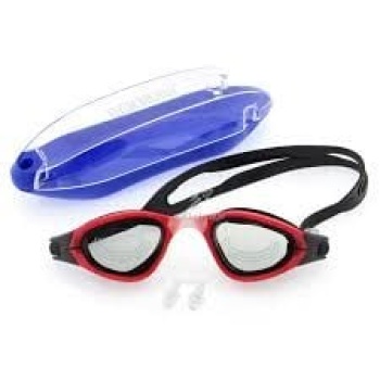 BERMUDA Yüzme Gözlüğü Silikon Kayışlı Antifog Buğu Önleyicili - 1772 Kırmızı