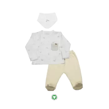 Bistyle 3lü Zıbın Takım Lıttle Koala 13109 Gri