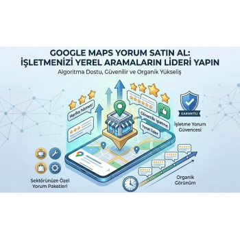 Google Maps Organik yorum 10 Adet