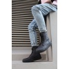 Knack Spor Bot 022 Siyah (Siyah Taban)