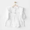 Magical Butterfly Müslin Bebek Elbise White