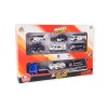 10 Parça Araç Taşıyan Tır Seti - Die Cast - DS047 - Polis