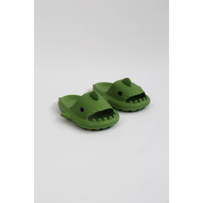 Wagoon  WG500 Köpekbalığı Haki Unisex Tam Ortopedik Terlik Shark Slides