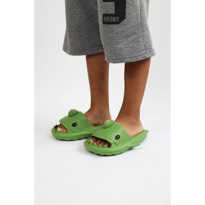 Wagoon  WG500 Köpekbalığı Haki Unisex Tam Ortopedik Terlik Shark Slides