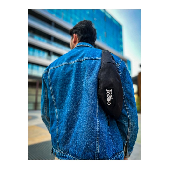 CNT002 - Keten Erkek Çapraz Çantası SIYAH