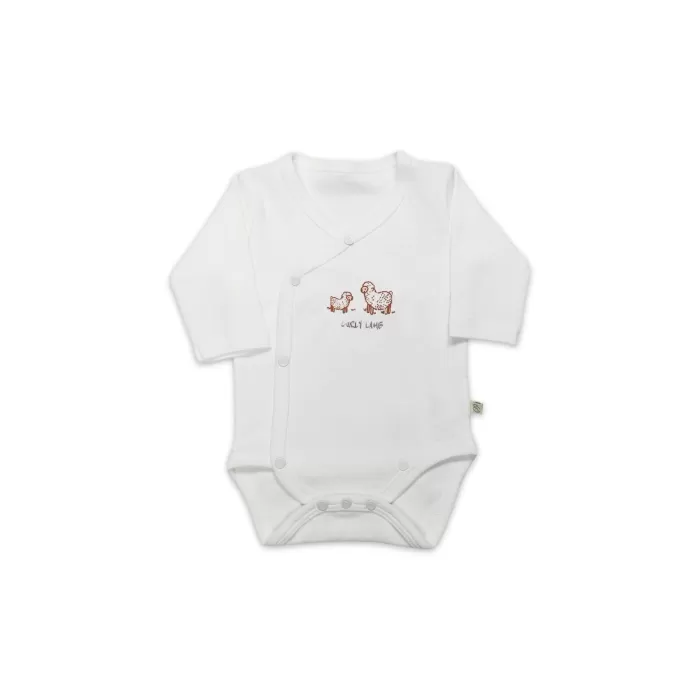 Bistyle Curly Lamb Uzun Kol Kravuze Body 17111 Bej Mavi Ekru