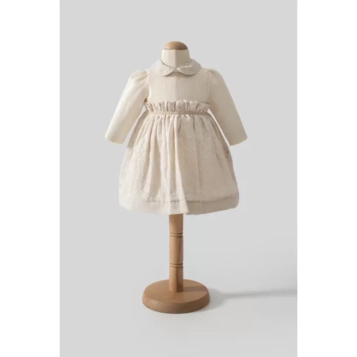 Tongs Baby Elbise 8050 Ekru