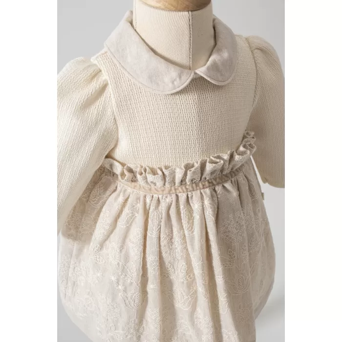 Tongs Baby Elbise 8050 Ekru