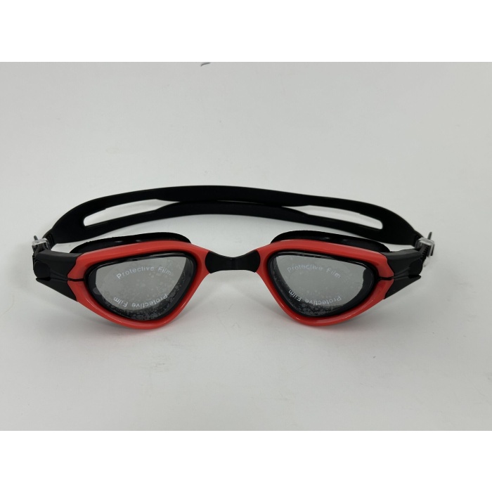 BERMUDA Yüzme Gözlüğü Silikon Kayışlı Antifog Buğu Önleyicili - 1772 Kırmızı