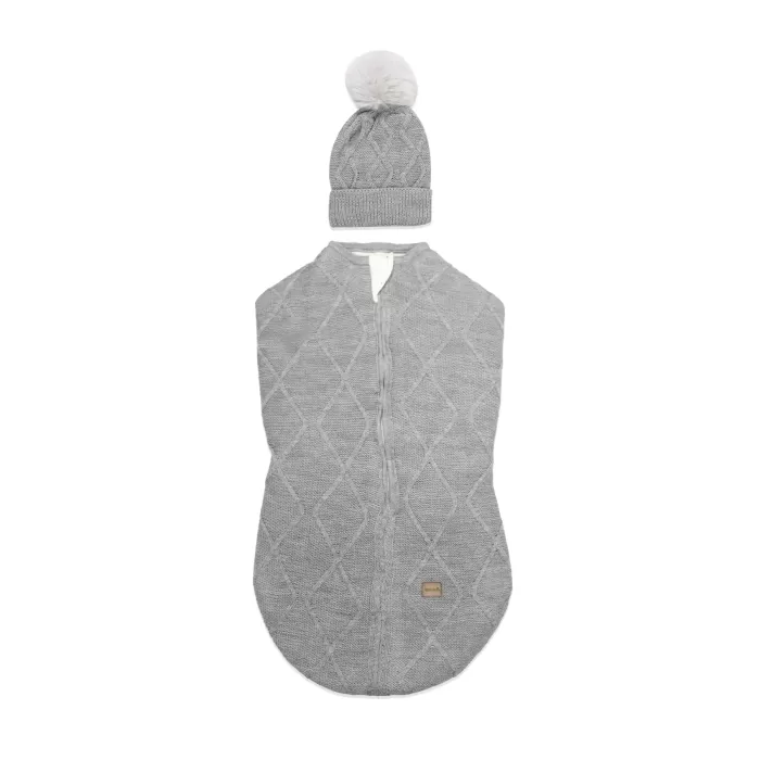 Bistyle Baby İn Swadding Triko Kundak 75108 Gri