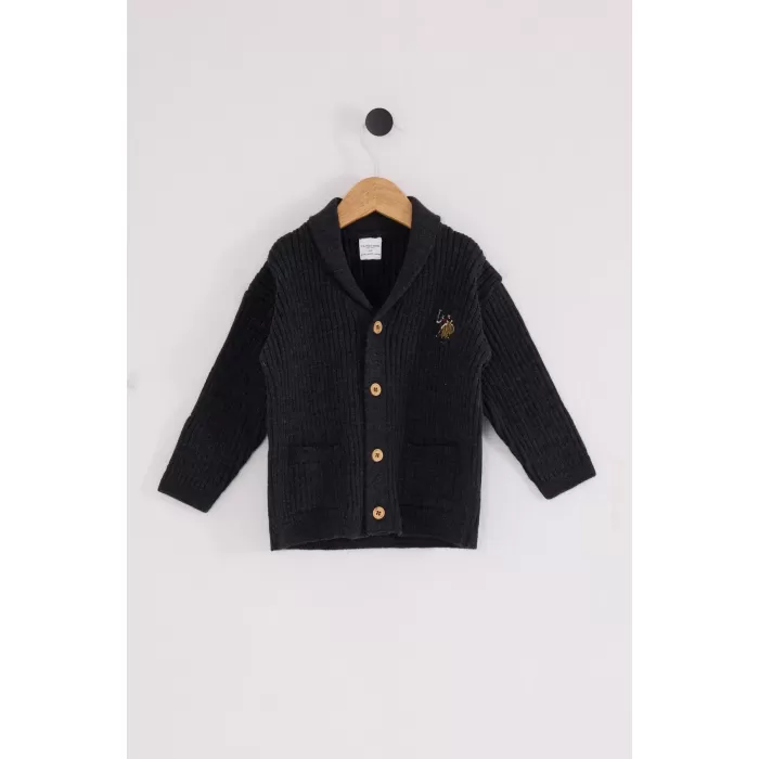 U.s. Polo Assn Bebek Hırka Usb2608 Antrasit Melanj