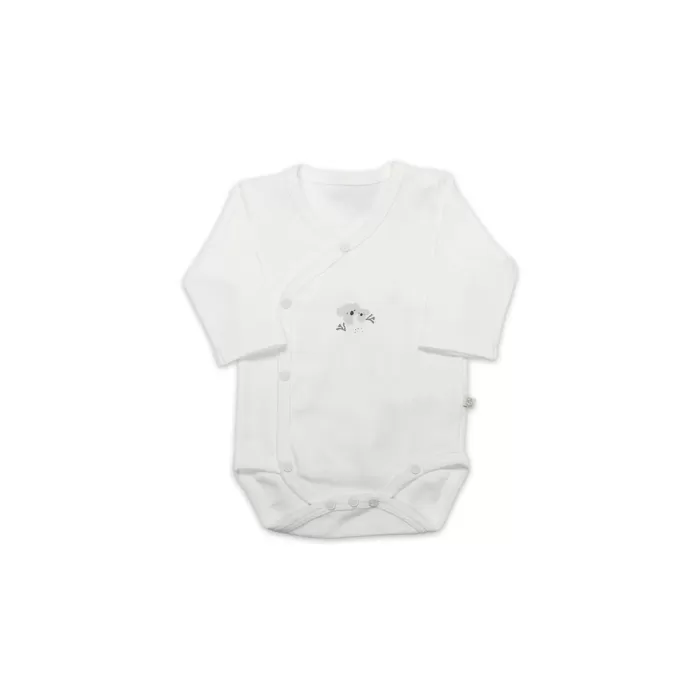 Bistyle Kruvaze Body Uzun Kol Lıttle Koala 17113 Gri