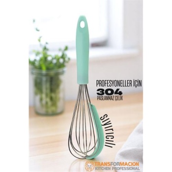 Turk Sıyırıcılı Çırpıcı 304 Paslanmaz Çelik Yumurta ve Sos Çırpıcı Çırpma Teli