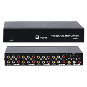 8 PORT VIDEO AUDIO DAĞITICI (1024X768-85HZ) (4767)